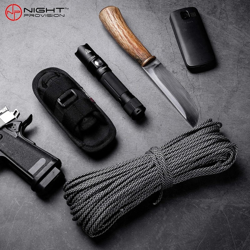 [2024] TH1 Tactical Flashlight Holster Duty Belt Pouch Open-end Stretchable