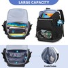GOBUROS Swim Backpack with Separate Shoe Space, Swim Gear Bag