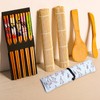 10pcs Sushi Making Kit with Sushi Rolling Mat, Complete DIY