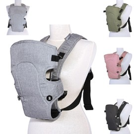 Lorelli Between Baby Carrier Adjustable Straps from 4 Months, Colour: Light Grey