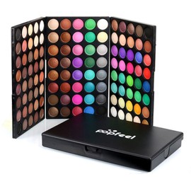120 Color Selectable Mat for Beginners Professional Stage Makeup/Cosplay Bright Eyeshadow Palette for Professional Salon, Wedding, Party, Cosplay Makeup, Virtual Makeup(120 Colors)