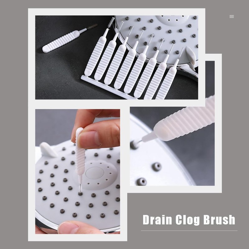 FOMIYES 20pcs Environmental Friendly Cleaning Brushes Drain Sprayer for Kitchen