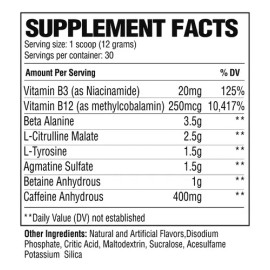 Pre Entreno Extreme Raw Nutrition 30 Serv Los Sabores Sabor Fruit Burst