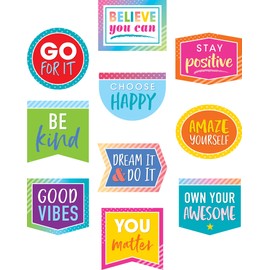 Colorful Vibes Positive Sayings Accents