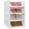 Stackable Foldable Storage Baskets, Folding Storage Bins, Closet Organizers and