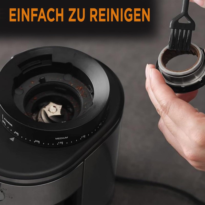 Ollygrin Burr Coffee Grinder, Electric Conical Coffee Bean Grinder With