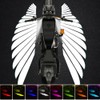 OBEST Motorcycle Modification Light, Angel Wings Coloured LED Light, Mobile