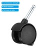 PATIKIL 1.5 Inch Swivel Stem Casters,10 Pack Nylon 360 Degree