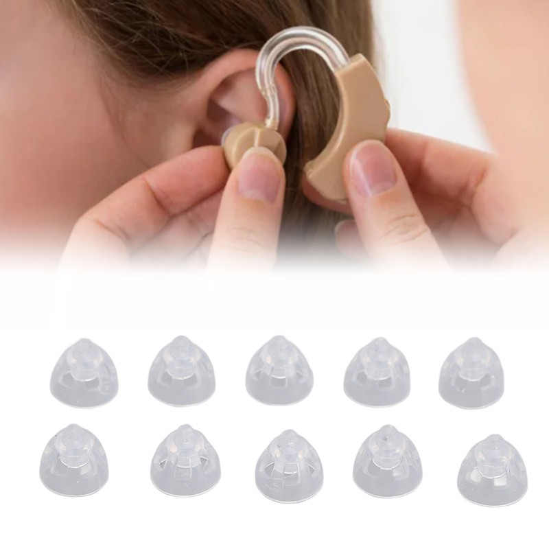 10pcs Sound Amplifier Open Domes Single Layer Washable Reusable Silicone
