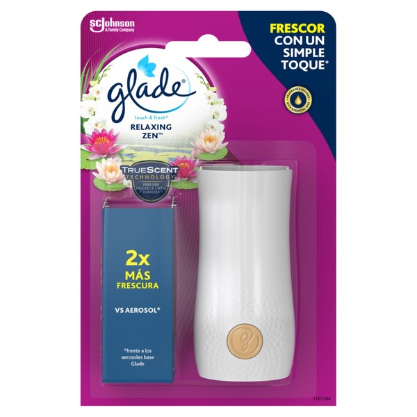 Glade Un Toque Ambientador Aparato Relax Zen 10 ml