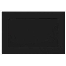 6 x 9 Full Face Window Envelopes - Midnight Black (250 Qty) | Perfect for mailing Documents, Catalogs, Direct Mail, Promotional Material, Brochures and More| FFW-69-B-250