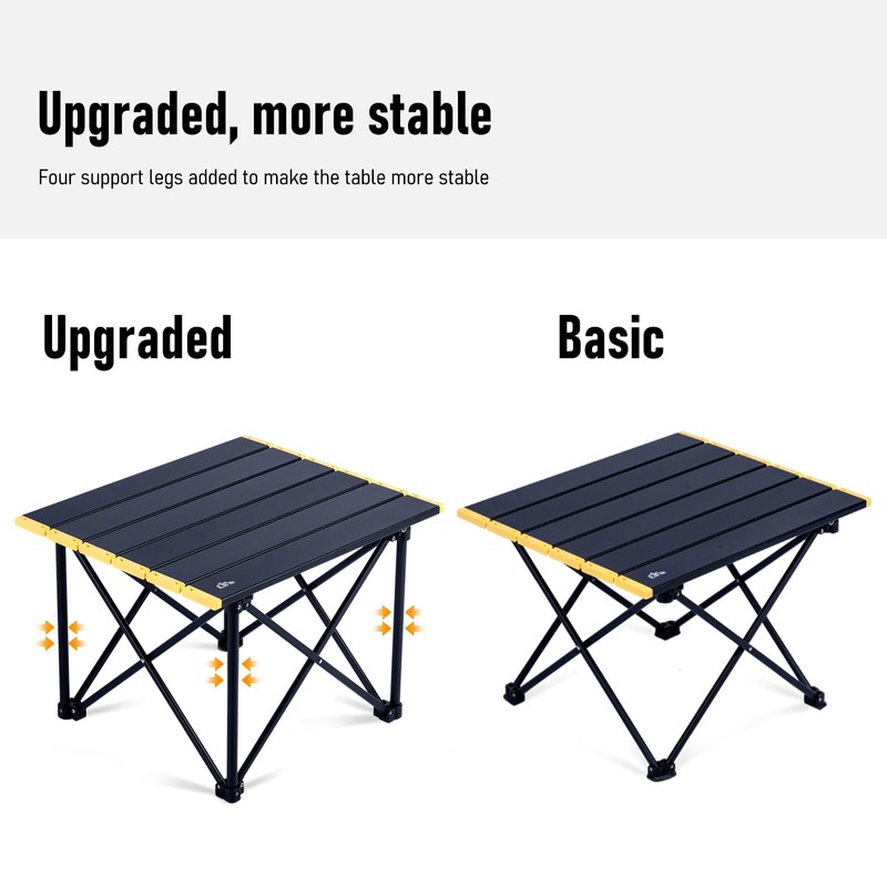 iClimb Ultralight Compact Camping Folding Table with Carry Bag (Reinforced
