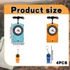 4 Pcs Multifunctional Compass and Hiking Whistle Set, Compass Navigation,