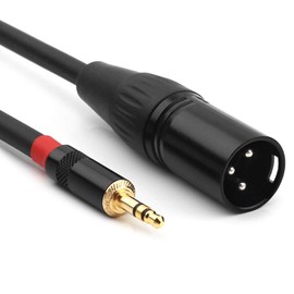 NANYI 3.5mm 1/20.3 cm TRS Stereo Male to XLR Male Interconnect Audio Microphone Cable