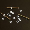 Mbsomnus Pack of 100 Plastic Washers M4-12 mm Nylon Washers