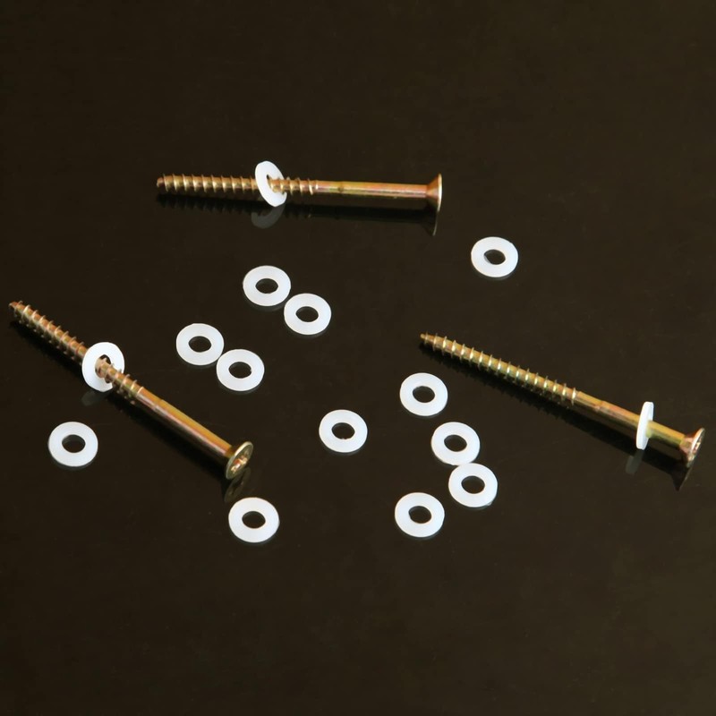 Mbsomnus Pack of 100 Plastic Washers M4-12 mm Nylon Washers