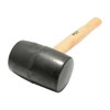 Foy 141881 Mazo con cabeza de hule negro con mango