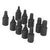 10Pcs Broken Screw Extractor Set 1/4 7/32 3/16 5/32 1/8