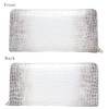 Berkut [Cowhide Embossed] Crocodile Belly Center-Taken Himalayan Style Long Wallet