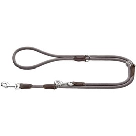 Hunter Freestyle Heavy Duty Weatherproof Adjustable Dog Lead, 1.0/200 cm, Grey