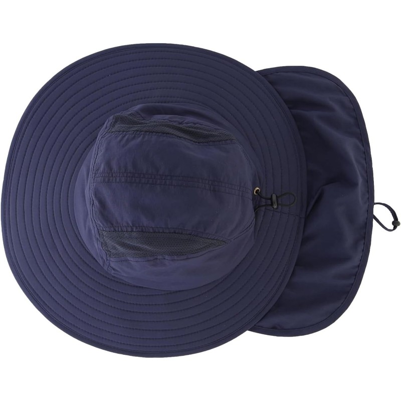 Connectile Outdoor Unisex UPF 50+ Wide Brim Safari Hat Summer