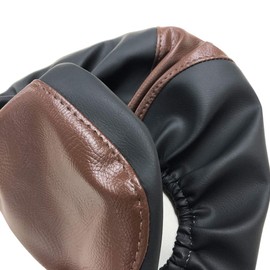 Honda Giorno (AF24) 2st (1992-1999) Brown/Black Dedicated Design Seat Cover Cover Strong Rubber Type Made in Japan (Thick Fabric) [Fabric Color: Seat Brown Side Black/Stitching Color: Front and Rear