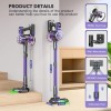 OMESER 38Kpa Cordless Vacuum Cleaner 500W Lightweight Stick Vacuum Cleaner