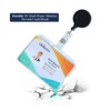 DiDiSTAR 3 Pack Hard Plastic Badge Holder-Horizontal Heavy Duty ID