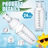 Lallisa 12 Pcs Plastic Cocktail Shaker Drink Mixer with Scales