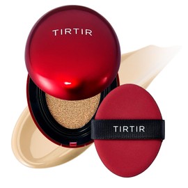TIRTIR Mask Fit Red Cushion Foundation | Full coverage, Weightless, Skin fit, Satin Glow Finish, Korean Makeup, beauty, Tattoo cover up, Buildable (#24W Soft Beige, 0.63 Fl Oz)