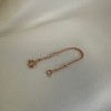 jewellerybox Rose Gold Dipped Sterling Silver Train Chain Extender 3