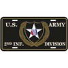 FindingKing U.S. Army 2nd Infantry Division License Plate