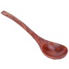 5PCS Japanese Style Wood Spoon Long Handle Soup Spoons Household