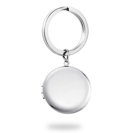 PHOCKSIN Silver Round Keyrings For Women Photo Locket Keyring Cute Keyring For Girls Nice Gifs For Christmas Mothers Day