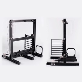 MATX ATX ITX DIY Motherboard Chassis, Aluminum Vertical Open Air Frame Chassis with Handle, Good Heat Dissipation Rack PC Case & Test Bench (Black)