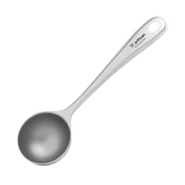Ti artisan Titanium Coffee Measuring Scoop Coffee Beans Spoon with Long Handle Tablespoon Scooper for Ground Coffee, Loose Tea and Powder (Sand Blast-20ml)