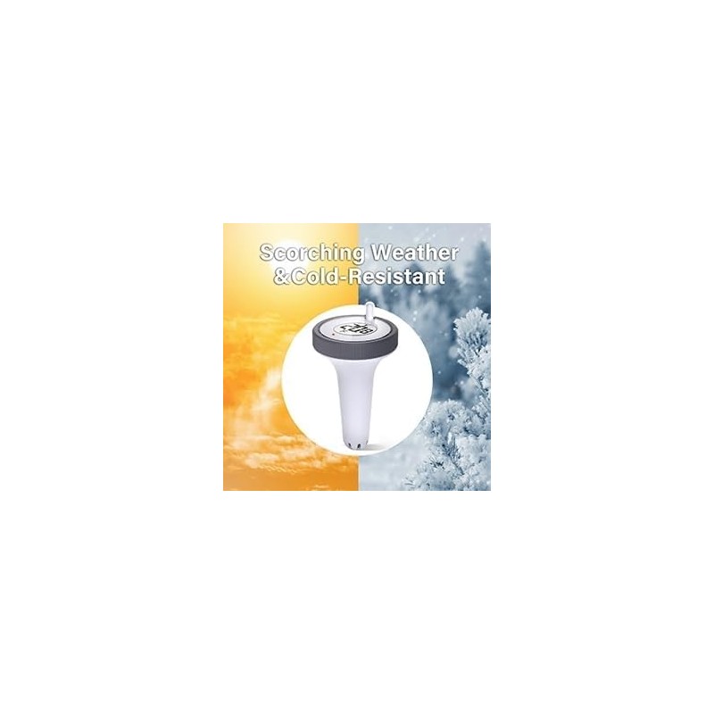 Floating Pool Thermometer, Large Size Easy Read for Water Temperature