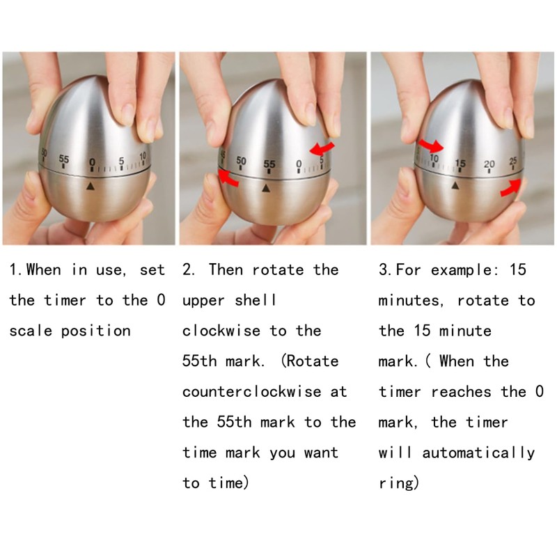 Cute Tomato Shape 360 Degree Rotating Kitchen Cooking Timer Kitchen