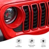 JeCar Front Grille Inserts/Headlight Trim Covers Decoration Kit Compatible with