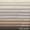 Topfinel Olive Green Linen Blackout Curtains 84 Inch Long for