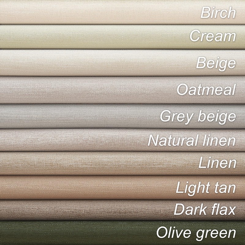 Topfinel Olive Green Linen Blackout Curtains 84 Inch Long for