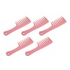 5Pcs Hairdressing Wide Tooth Comb Anti Static Ergonomic Handle Safe