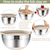 Umite Chef Mixing Bowls with Airtight Lids, 6 piece Stainless