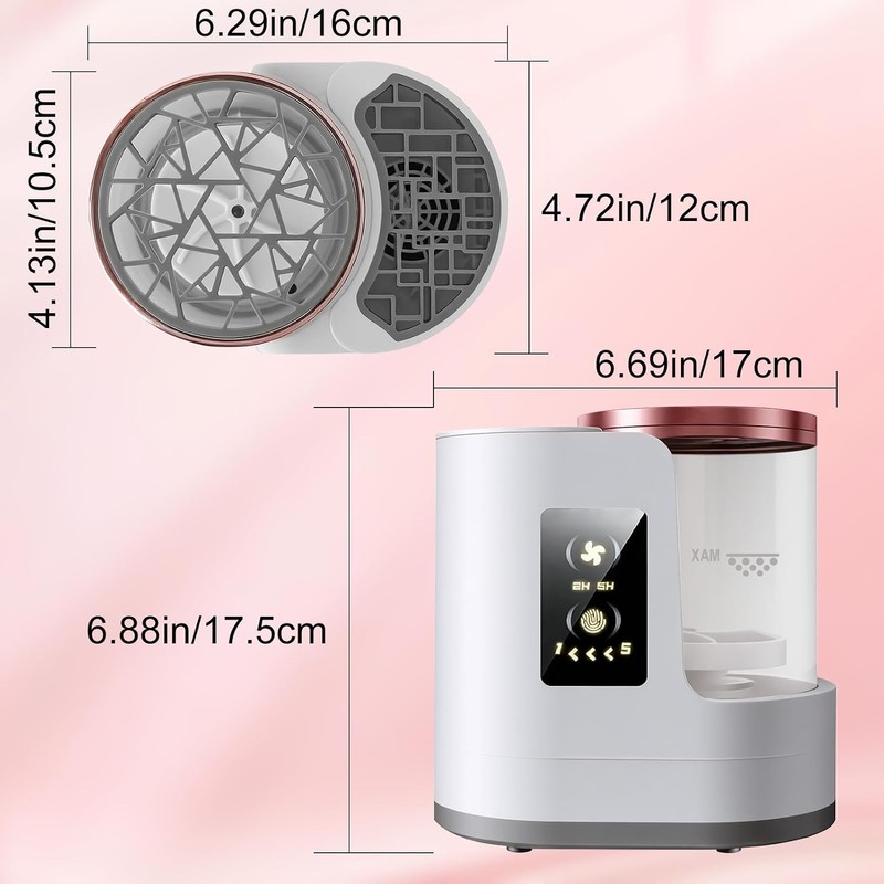 ABUDA Limpiador Eléctrico de Brochas de Maquillaje, con Desmontable 3