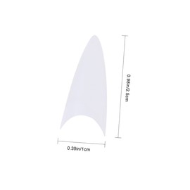 Healvian 500pcs Plastic Nail Tips Long Artificial Fingernails Easy Shape Decorate for Parties Holidays Salons