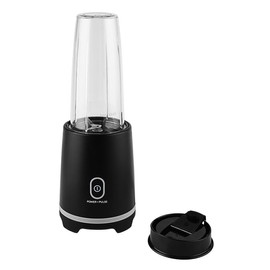 Black Single-Serve Blender With 1 Travel Lid, 16 Oz, New - This Personal Blender Features An Efficient 220-watt Motor That Provides All The Power You Need For Fast, Reliable Performance