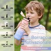 JAPORIA Borraccia 500 ml, Borraccia con Indicatore del Tempo, Riutilizzabile,