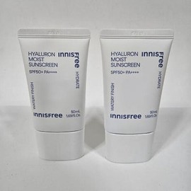 Innisfree 이니스프리 트루 히알루론 수분 선크림 50mL 2개 (AD) Innisfree True Hyaluron Moisturizing Sunscreen 50mL x 2 (AD)
