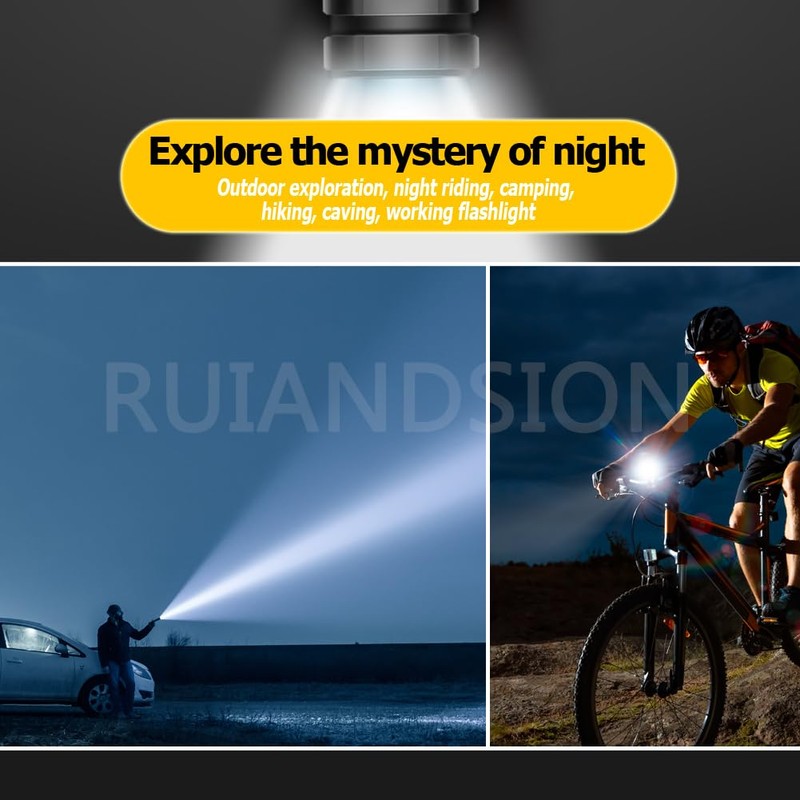 Ruiandsion E10 Cycling Light Bulb,6V 30V Non Polarity 3030 Chips,LED