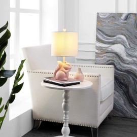 Safavieh KID4245B Lighting Sunny Squirrel Pink Ceramic Kids (LED Bulb Included) Table Lamp